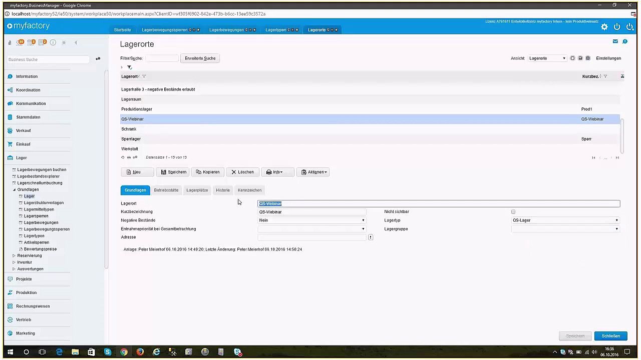 Webinar ERP Lagersperren und Sperraufhebung