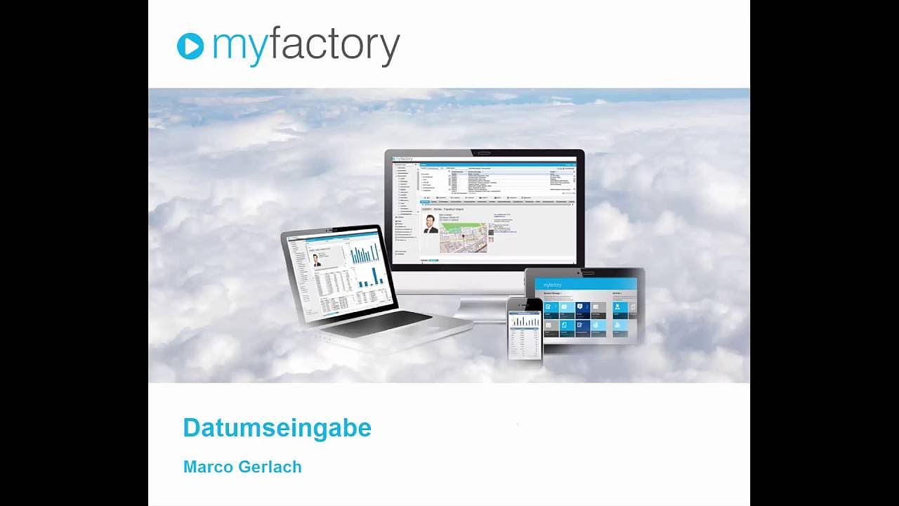 myfactory Datumseingabe