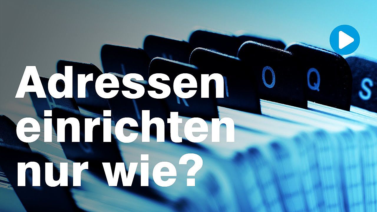 Adressen optimal verwalten - myfactory.CRM